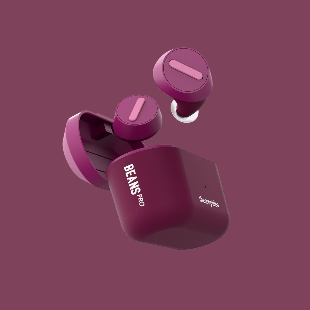 【贈送無線充電板】BEANS Pro Active 真無線藍牙耳機 | 瑜珈紫 - 耳机 - 其他材质 紫色