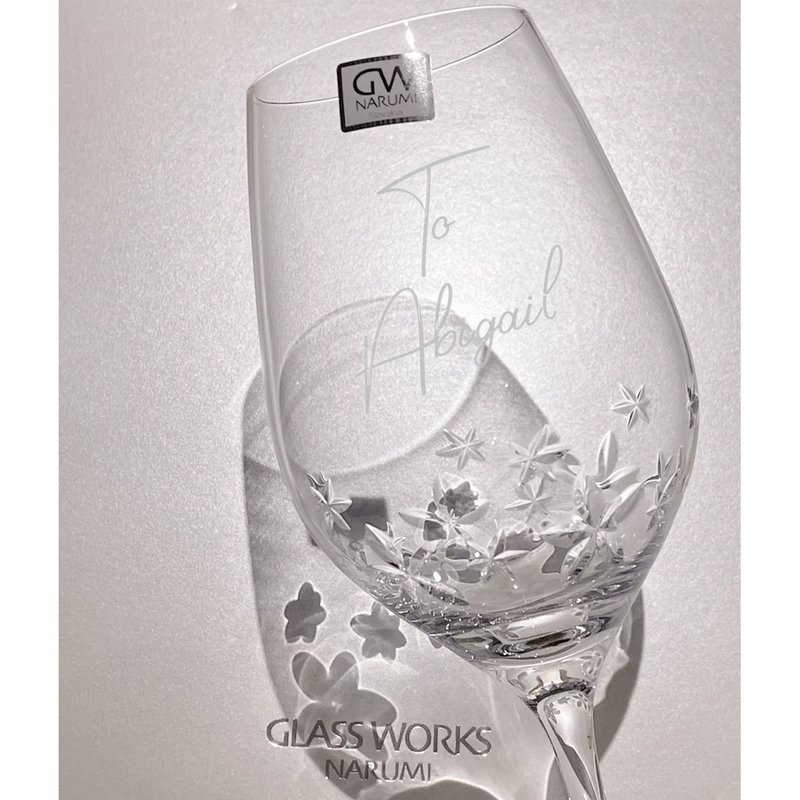 【定制】女友 生日 纪念日礼物| 日本NARUMI星之花酒杯 - 酒杯/酒器 - 玻璃 