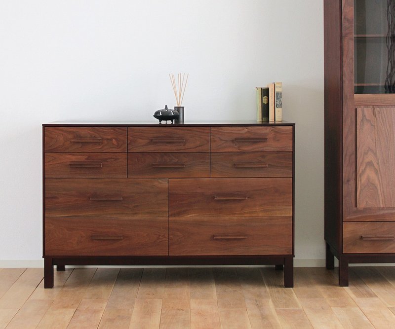 旭川家具 Create Furniture W&B 抽屉柜120 - 衣柜/鞋柜 - 木头 咖啡色