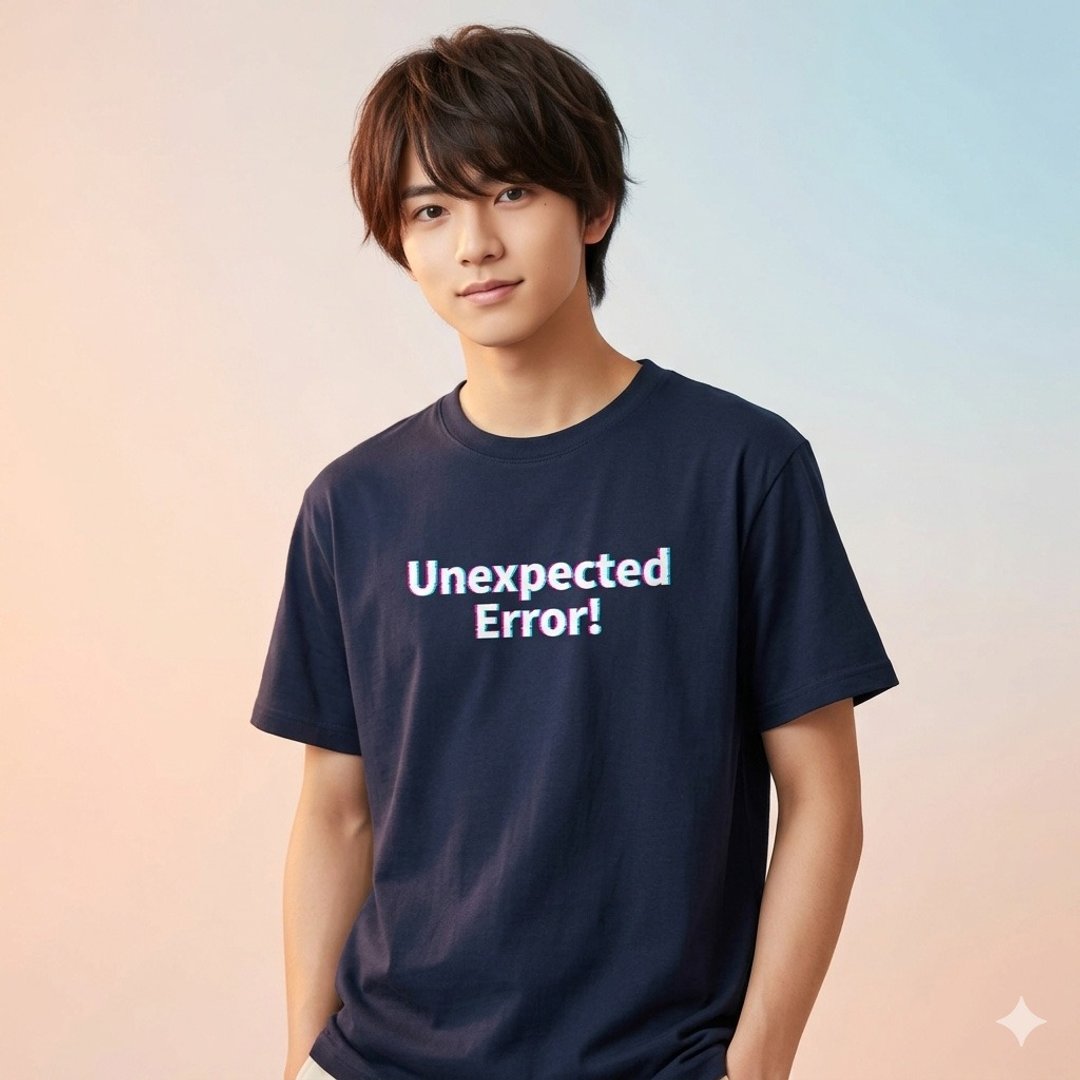 Unexpected Error 非预期的错误 中性短袖 T 恤 Tshirt PS100 - 男装上衣/T 恤 - 棉 蓝色