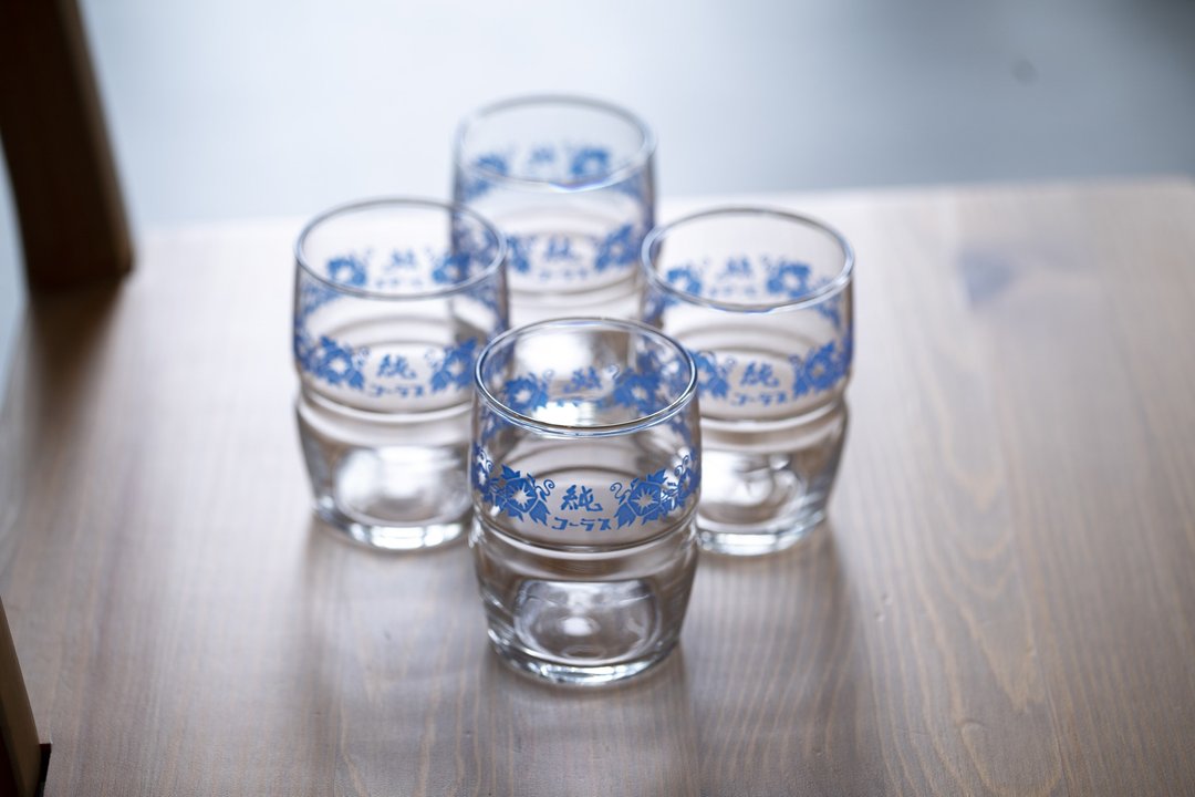 日本制 昭和玻璃水杯 一组4入  全新未使用 - 玻璃杯 - 玻璃 透明