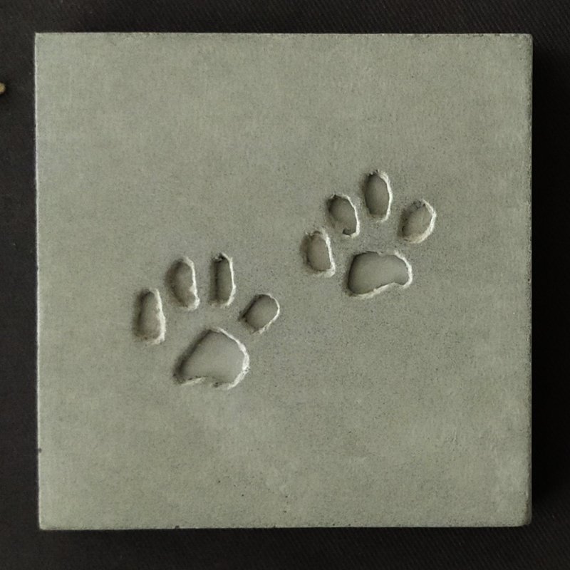 水泥杯垫 / 四片组 - 摆饰 - 水泥 灰色