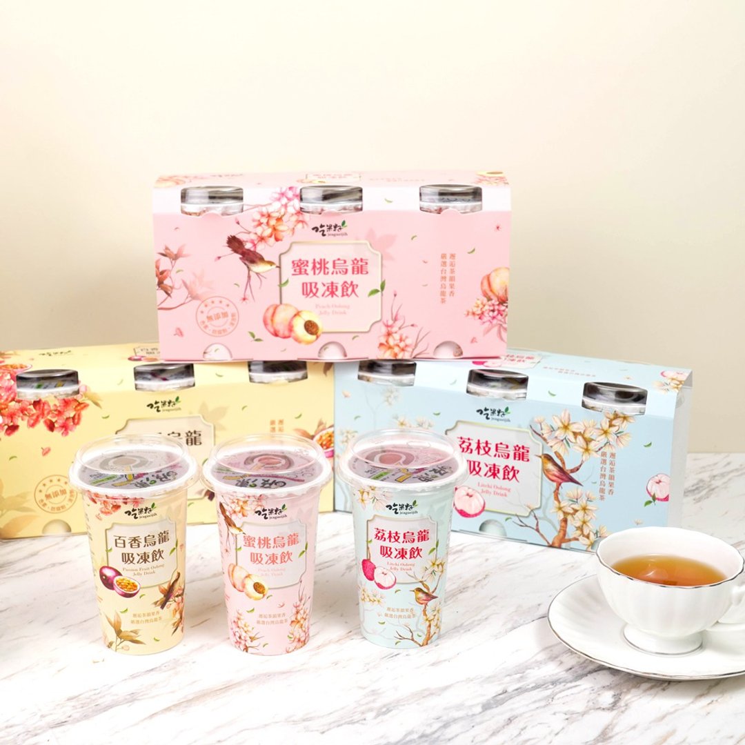 【吃果籽】水果乌龙 吸冻饮 220g x 6杯组 (三口味任选) - 奶冻/布丁 - 其他材质 多色