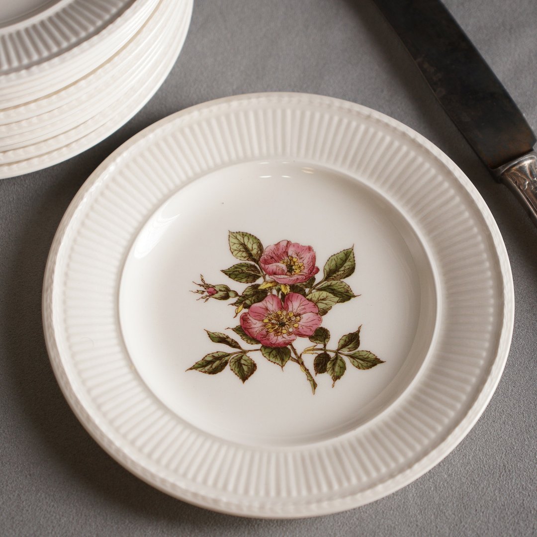 英国Wedgwood '荆棘蔷薇'Briar Rose系列早餐盘/玮致活 - 盘子/餐盘/盘架 - 陶 咖啡色