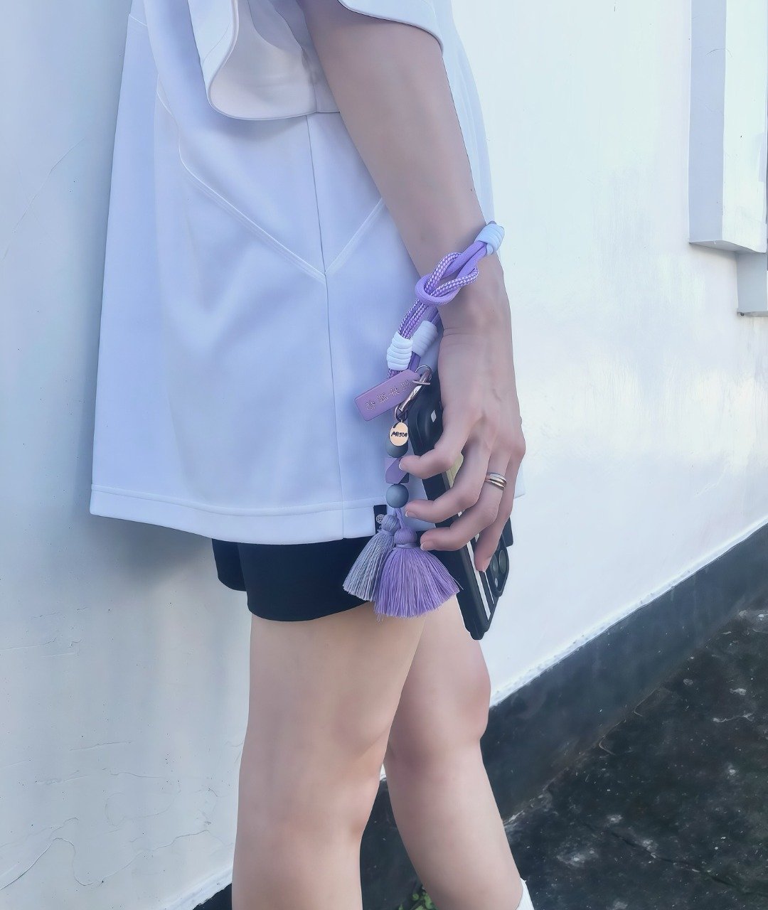 【MISIA】phone/key/bag charm 三合一手工编织绳索开运挂件 PL372 - 吊饰 - 棉 