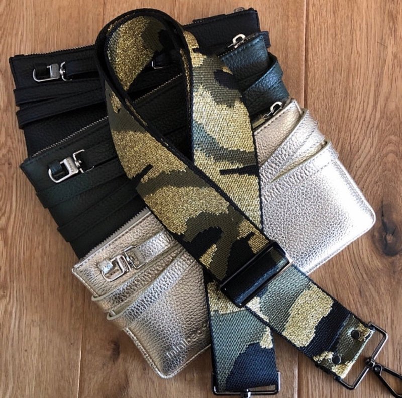 2寸宽版背带 棉织背带 背包背带  可以调整 可以替换 印花背带 - 侧背包/斜挎包 - 棉．麻 绿色