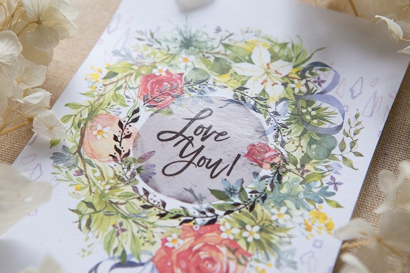 感温明信片 - 花园细语 by Hank 汉克 - 卡片/明信片 - 纸 多色