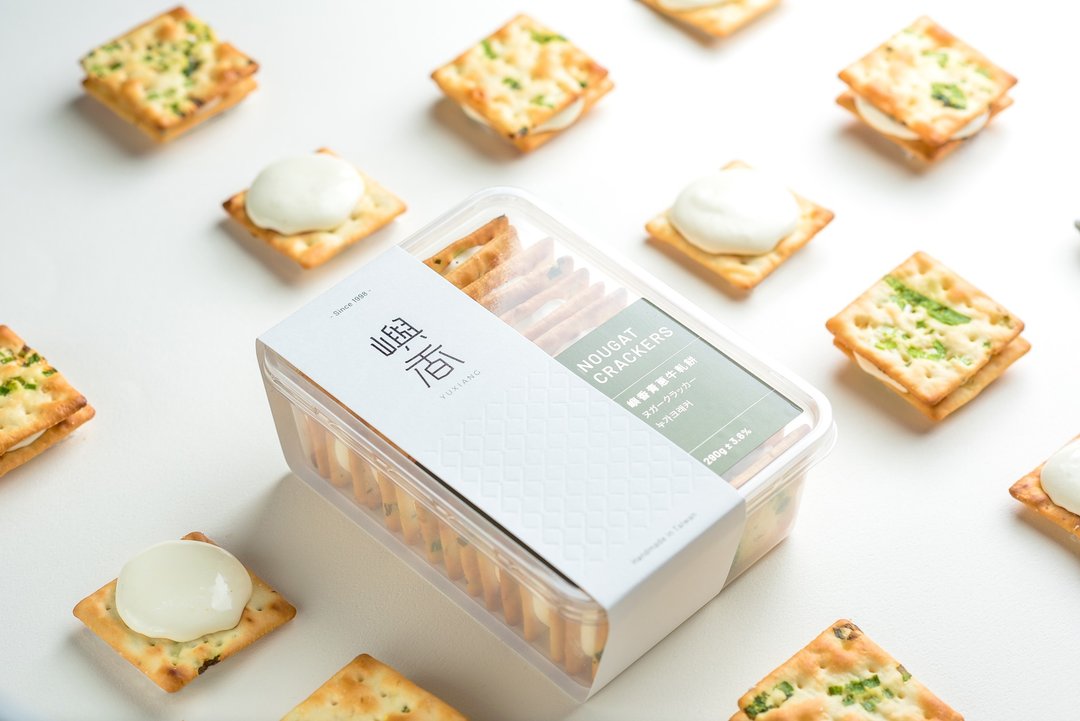 【屿香】葱香牛轧饼 原味 台灣伴手禮 - 手工饼干 - 新鲜食材 绿色