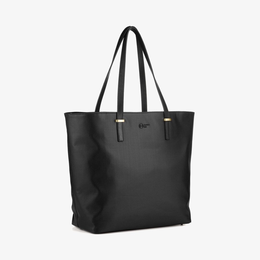 福利品 NOIR Verna 大容量 多口袋 托特包-黑 - 侧背包/斜挎包 - 防水材质 黑色