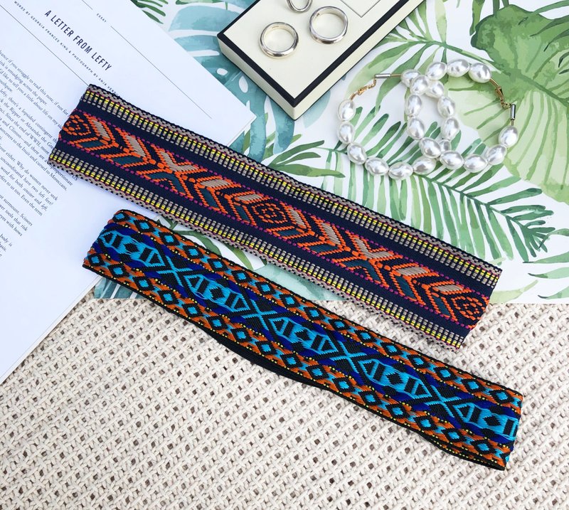 部落酋长 / 图腾 几何 / 织带 发带 发箍 - 发带/发箍 - 棉．麻 