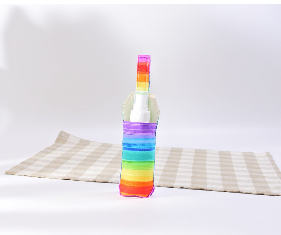 Rainbow 彩虹酒精喷瓶 干洗手 搓手液收纳袋 防疫用品 生日 口罩 - 收纳用品 - 棉 