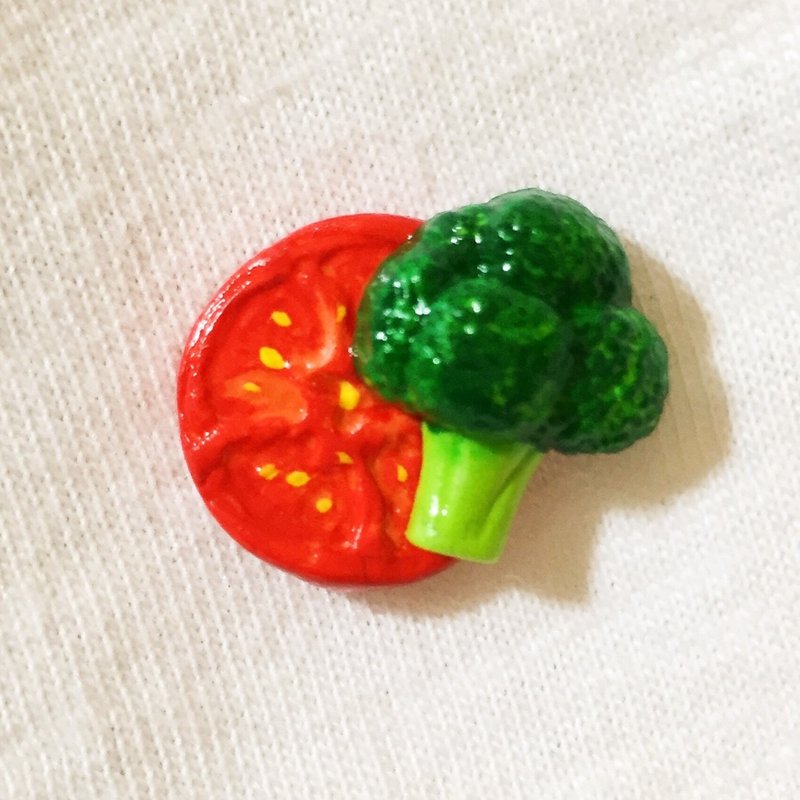 不挑食系列蔬菜耳环 (可改耳夹式) ((满600随机送神秘小礼物)) - 耳环/耳夹 - 粘土 多色