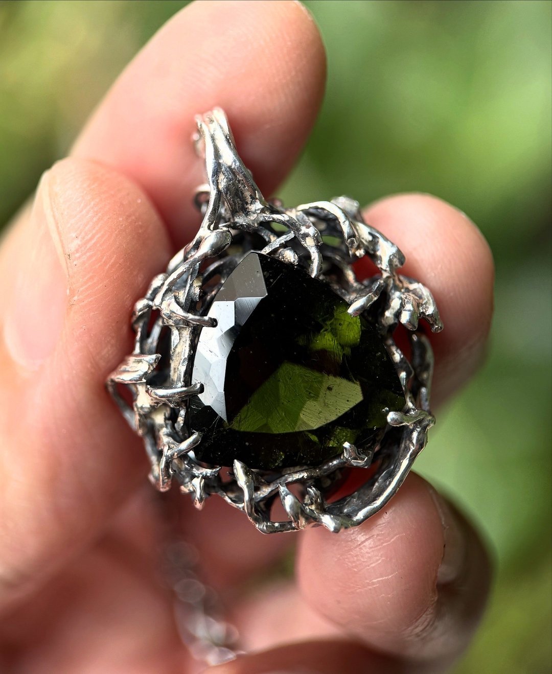Moldavite / 捷克陨石 / 心流 / 可协助开证 - 项链 - 半宝石 绿色