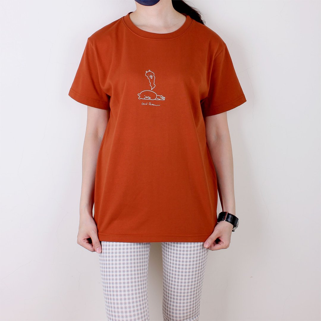 【台丸兄弟】God Damn尬电  短T/女上衣/男T恤/T-Shirt - 女装 T 恤 - 棉．麻 白色