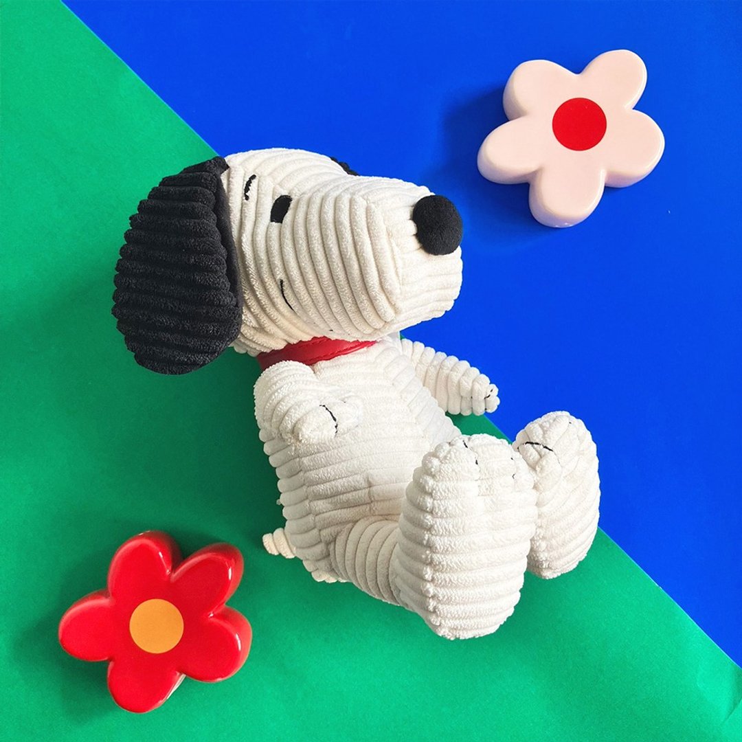 BON TON TOYS Snoopy 史努比ECO灯芯绒填充玩偶-奶油 19cm - 玩偶/公仔 - 聚酯纤维 多色