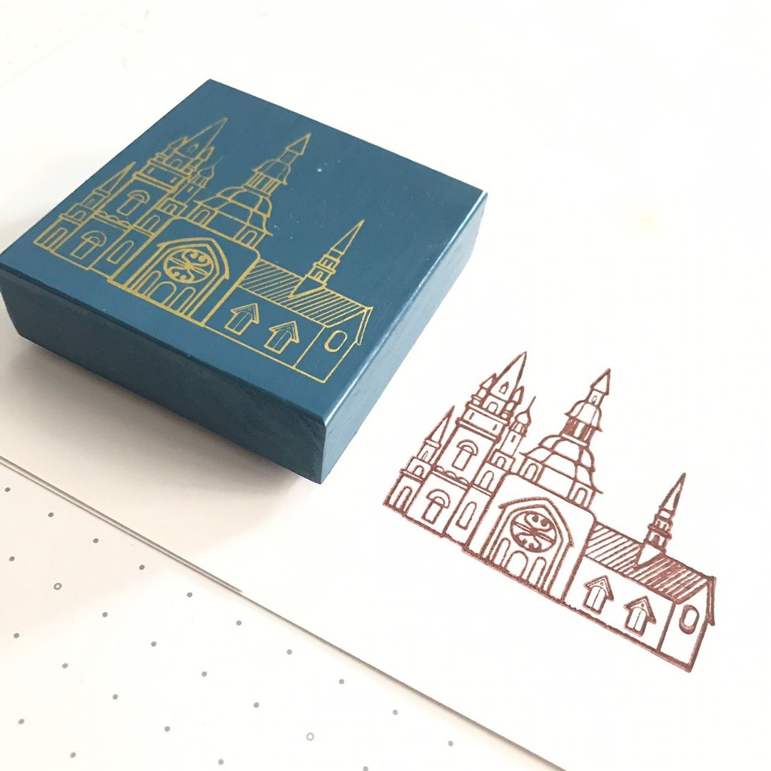 【福利品】城堡印章 (Castle) - 印章/印台 - 木头 蓝色