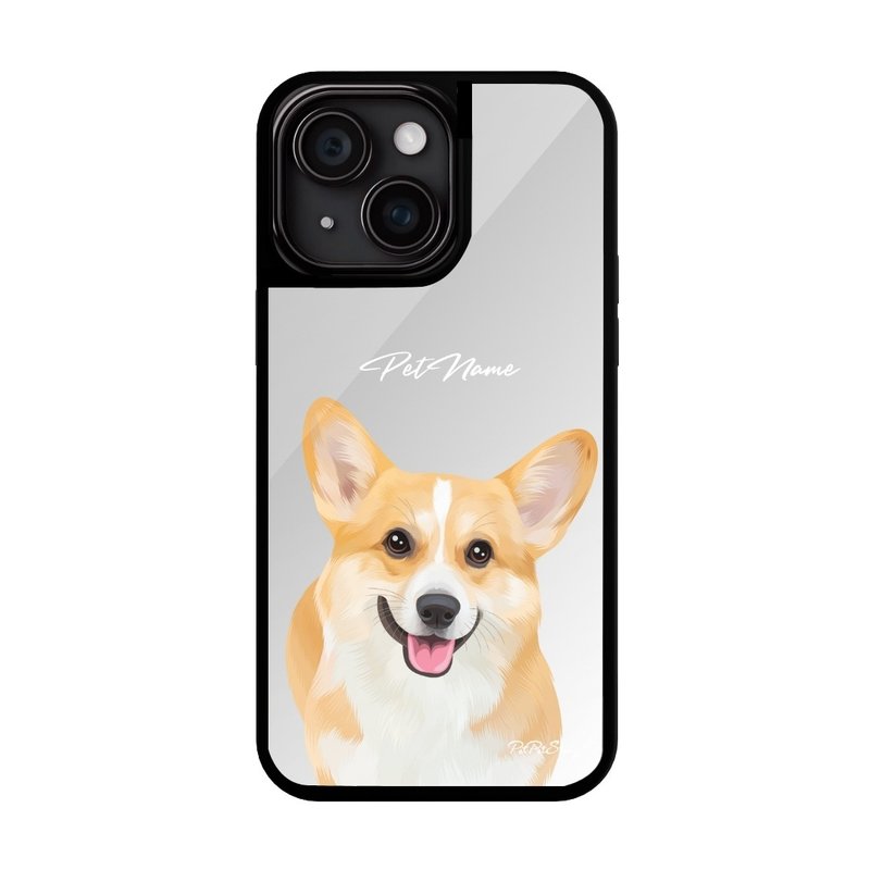 定制化宠物似颜绘Elegant镜面手机壳 (MagSafe) iPhone手机壳 - 手机壳/手机套 - 压克力 