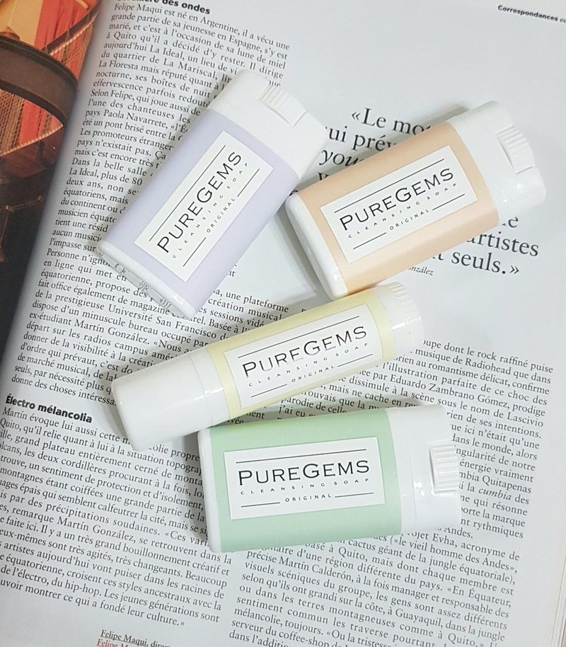 PUREGEMS。 4入 个人专属 洗手随身皂 礼盒组/ 低温冷制 非皂基 - 肥皂/手工皂 - 其他材质 多色