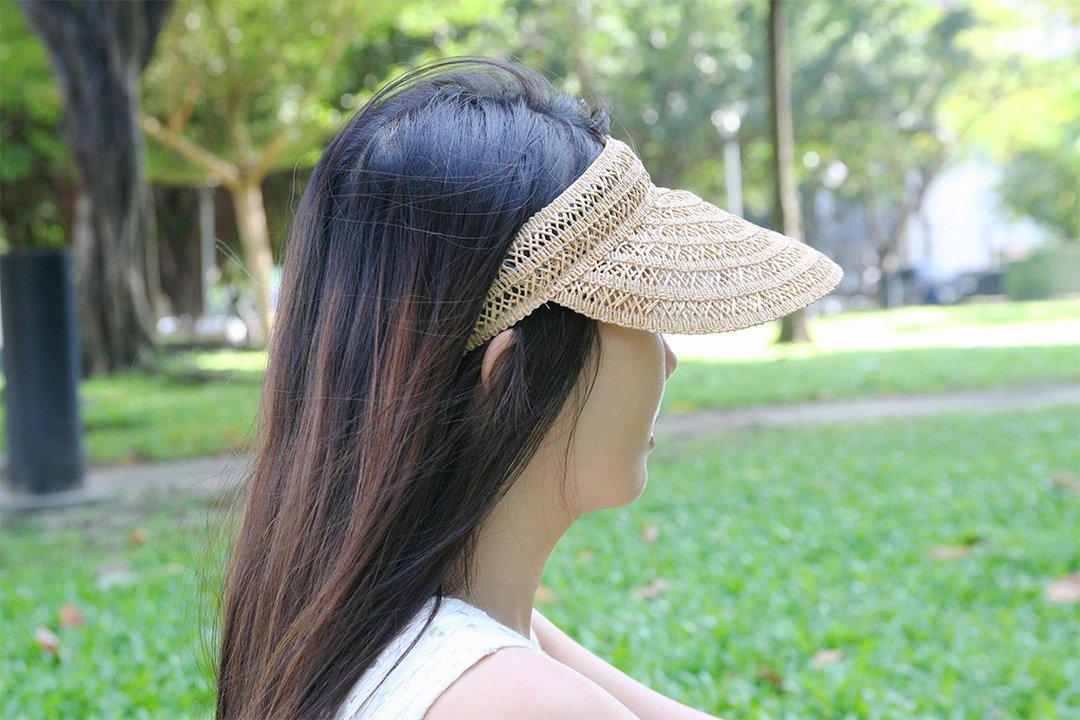 Unni休闲简约帽-编织帽 空顶帽 帽子 登山帽 草帽 防晒 straw hat - 帽子 - 植物．花 卡其色