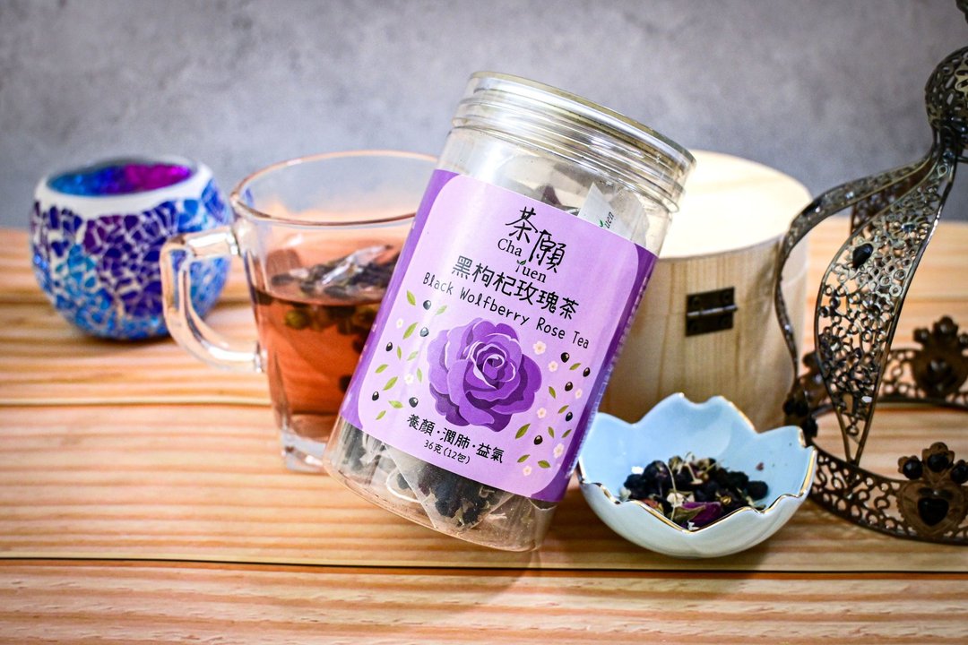 茶愿 - 黑枸杞玫瑰茶 (12包装) 美容养颜 润肠通便 - 茶 - 其他材质 
