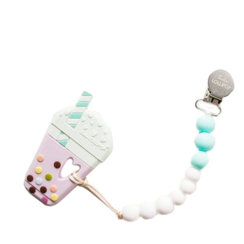 珍珠奶茶固齿器(薄荷蓝) - 其他 - 硅胶 多色