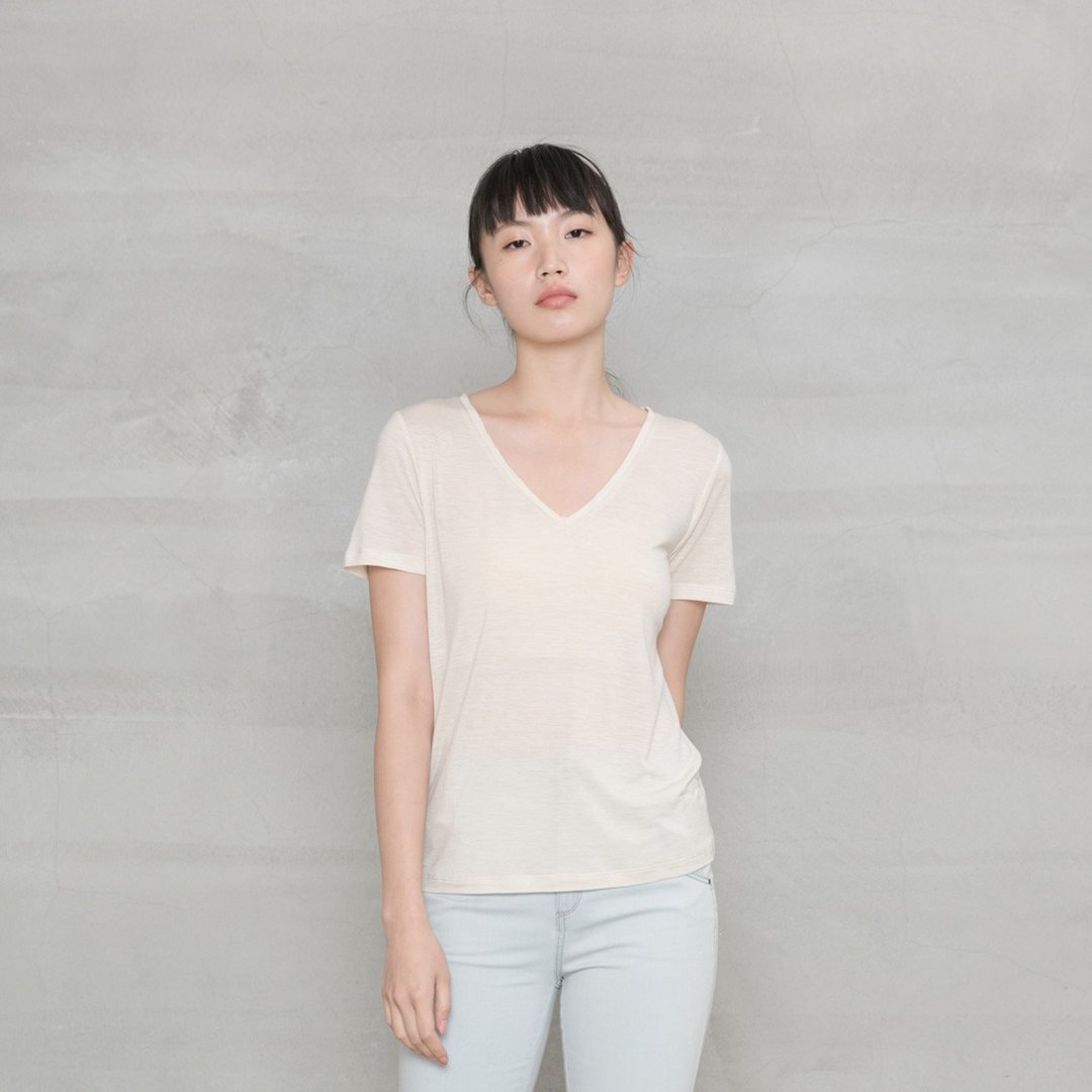 卓然真我V领上衣 Alternative Girl V-neck Top T257 - 女装上衣 - 棉 多色