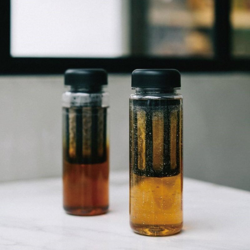 【限时6折】日本 Rivers REUSE BOTTLE S500+茶滤器 - 茶具/茶杯 - 树脂 透明