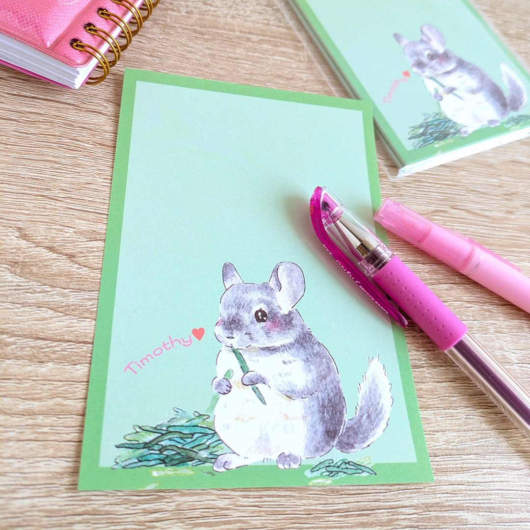 童话风便条纸 提摩西草【散装 30 张 B7 尺寸】龙猫 水彩 插画 拼贴 手帐 信件 - 卡片/明信片 - 纸 绿色