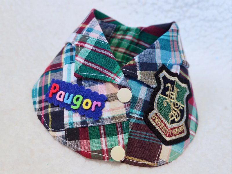 Back to school 校园风 造型颈饰 颈项 collar (可加名字) - 衣/帽 - 棉．麻 绿色