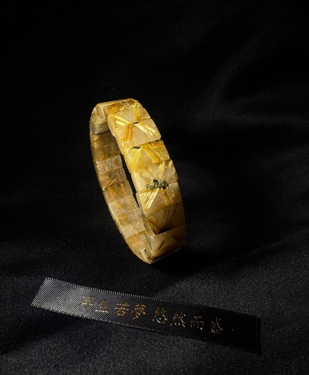 典藏ㅣ 钛金花 钛金 钛晶 手排 手串 招财水晶 母矿钛金 手串 - 手链/手环 - 水晶 