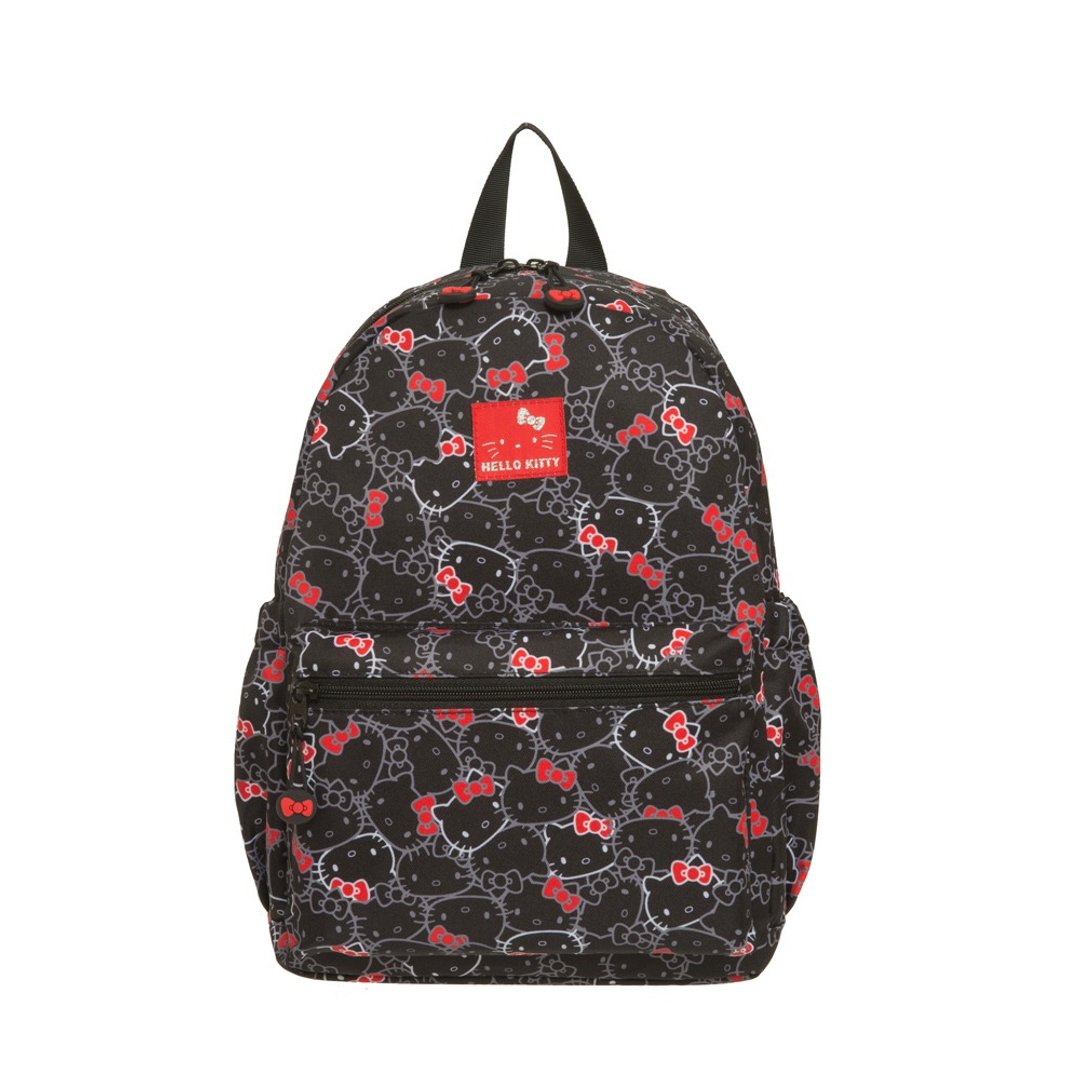 【Hello Kitty】缤纷凯蒂-后背包-黑 KT01V01BK - 后背包/双肩包 - 聚酯纤维 