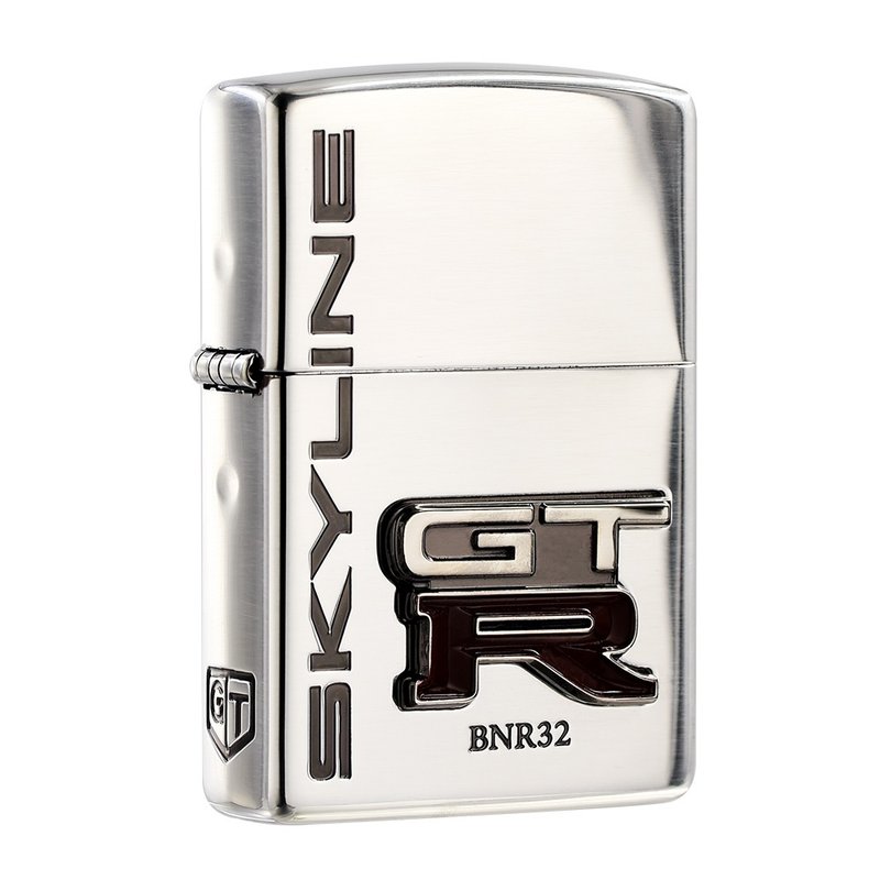 【ZIPPO官方旗舰店】GT-R LOGO徽章(亮银)防风打火机 ZA-5-206A - 其他 - 铜/黄铜 银色
