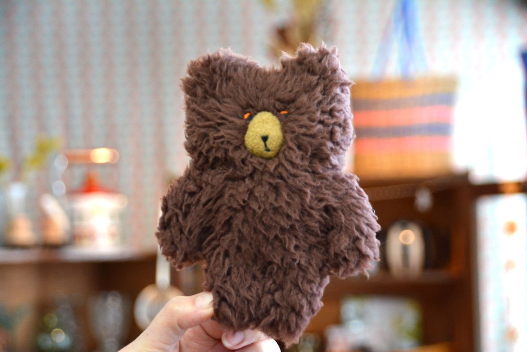 Plush bear brown - 玩偶/公仔 - 其他材质 咖啡色