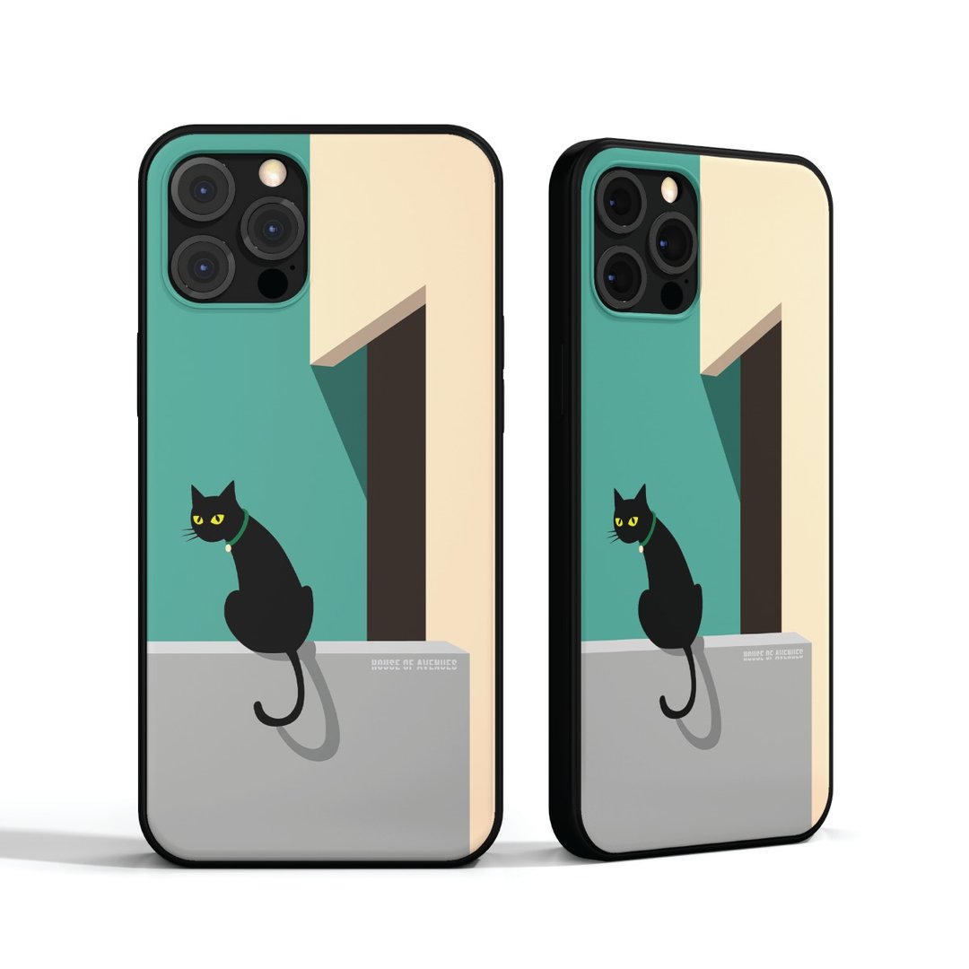 | HOA 原创设计手机壳 | 黑猫BLACK CAT系列 | 青碧 GREEN | - 手机壳/手机套 - 塑料 多色