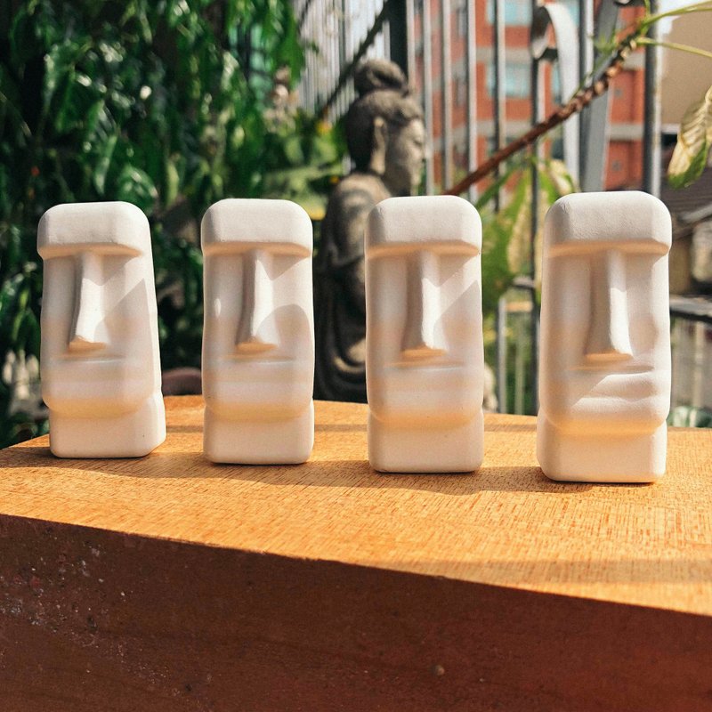 5件组 摩艾扩香石 圣诞节礼盒 附赠1ml精油 /薰衣草/甜橙/柠檬 - 香薰/精油/线香 - 其他材质 白色