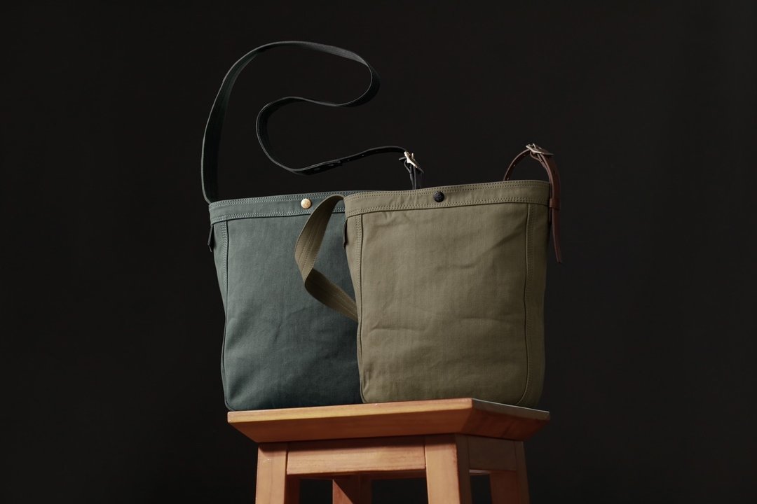 【METALIZE】HBT Postman Easy Bag - 侧背包/斜挎包 - 棉 卡其色