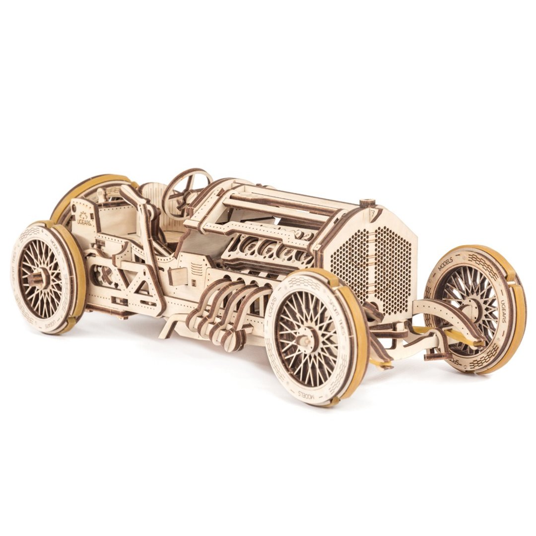 /Ugears/ 乌克兰木制模型 格兰坡治赛车 U-9 Grand Prix - 数码小物 - 木头 