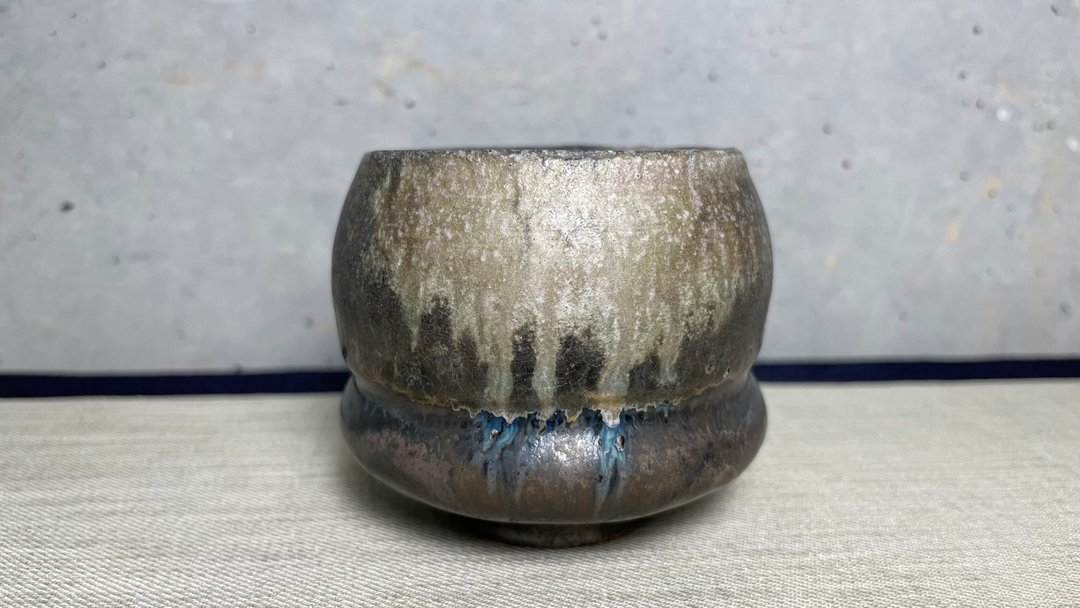 主人杯/柴烧/手工/落灰/蓝光/杨博戎 - 茶具/茶杯 - 陶 