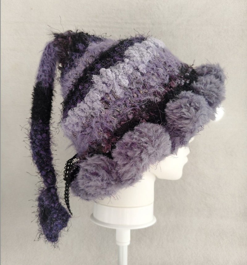 魔法女巫帽 | 魅惑女巫风帽子 | 手工制作的舒适奇幻精灵帽 - 帽子 - 其他材质 