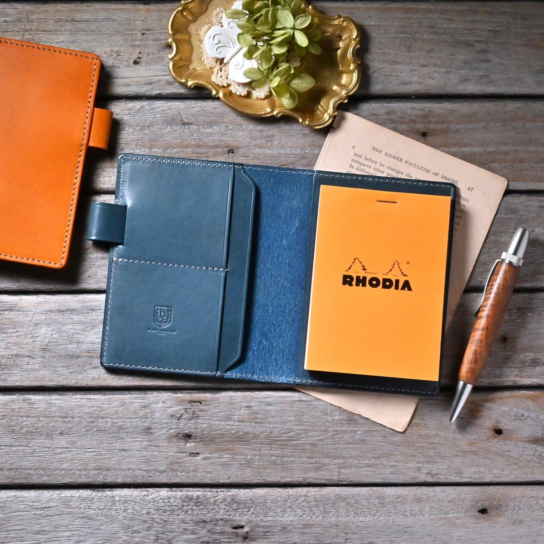 Rhodia 笔记本套 12 尺寸 横开 皮革 - 笔记本/手帐 - 真皮 黑色