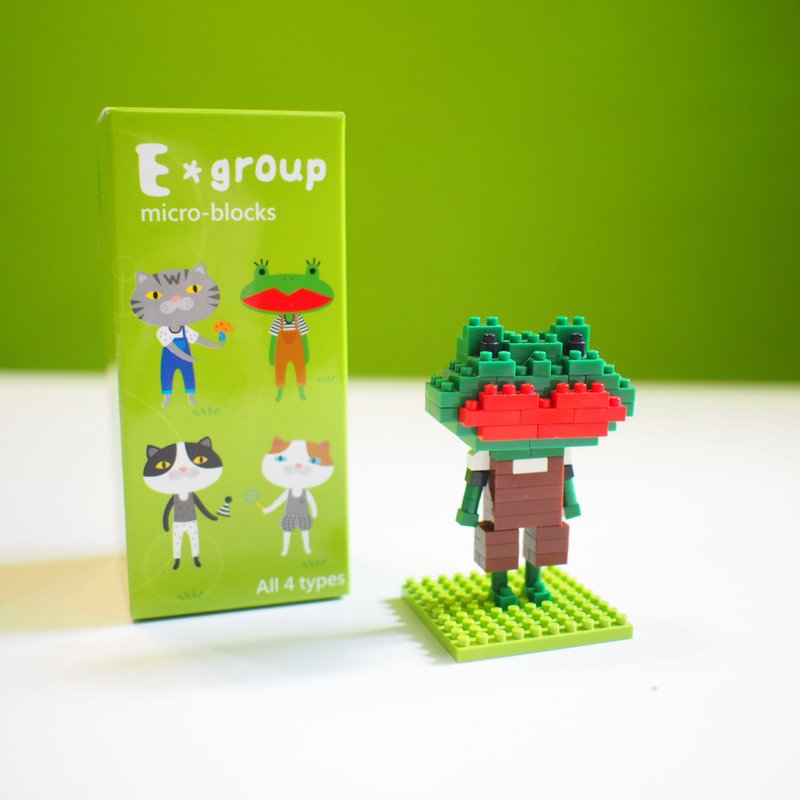 E*group 小积木公仔  阿蛙 - 玩偶/公仔 - 塑料 绿色