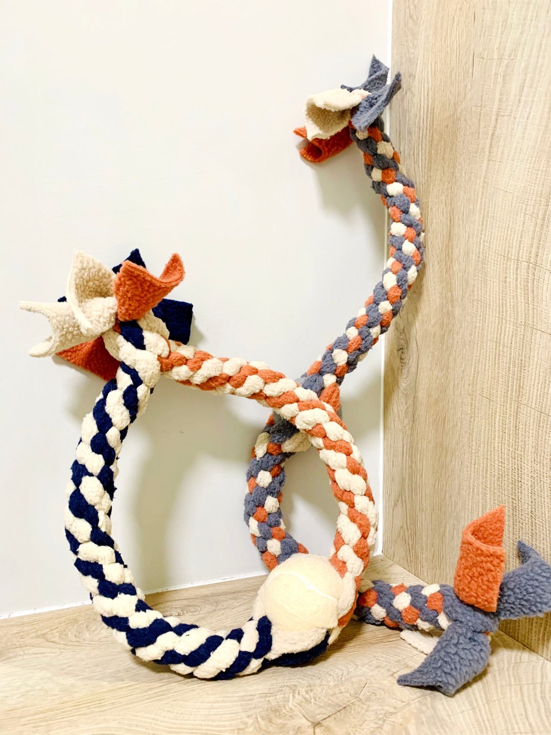 【手作玩具】超长版结绳球球啃咬玩具 结绳圈 啃咬玩具 球类玩具 - 玩具 - 聚酯纤维 多色