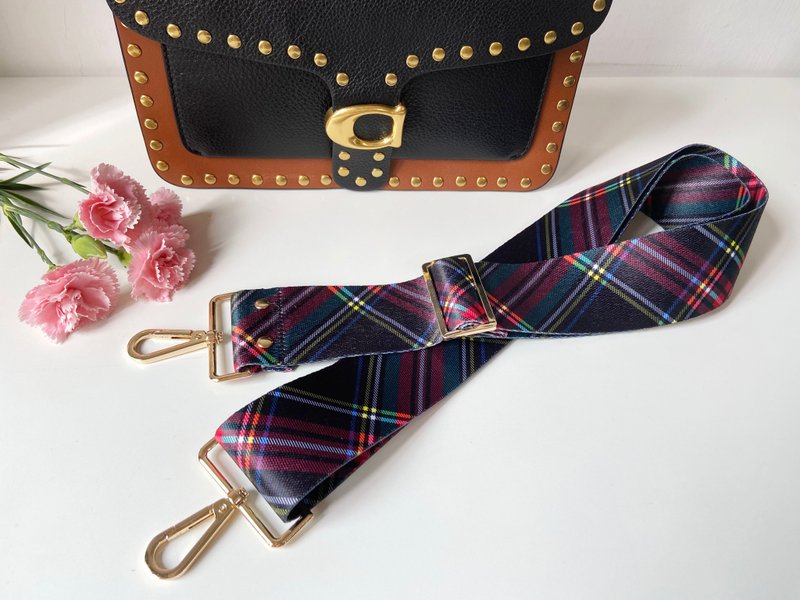 2寸宽版背带 棉织背带 背包背带  可以调整 可以替换 印花背带 - 侧背包/斜挎包 - 棉．麻 蓝色