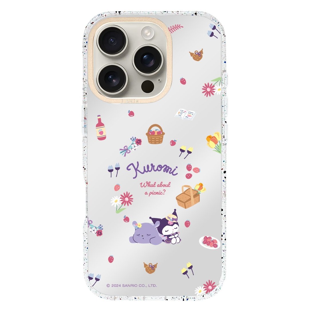 酷洛米 休闲时光 磁吸版彩框 iPhone 16 15 14 13 Pro Max 防摔壳 - 手机壳/手机套 - 环保材料 银色
