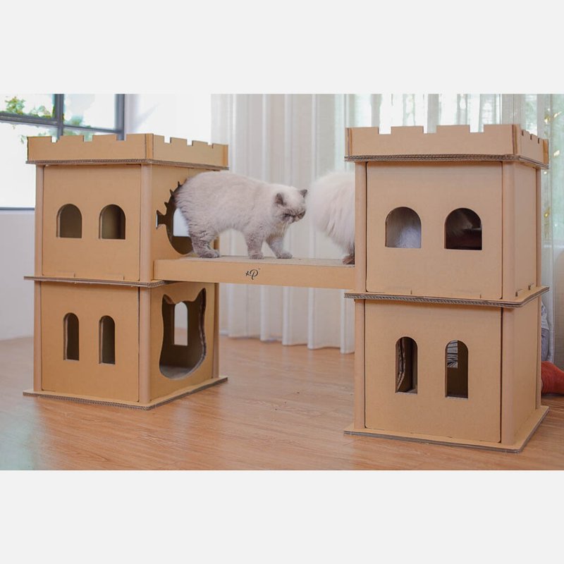 London Bridge伦敦铁桥 猫屋 - 抓板/跳台 - 纸 咖啡色