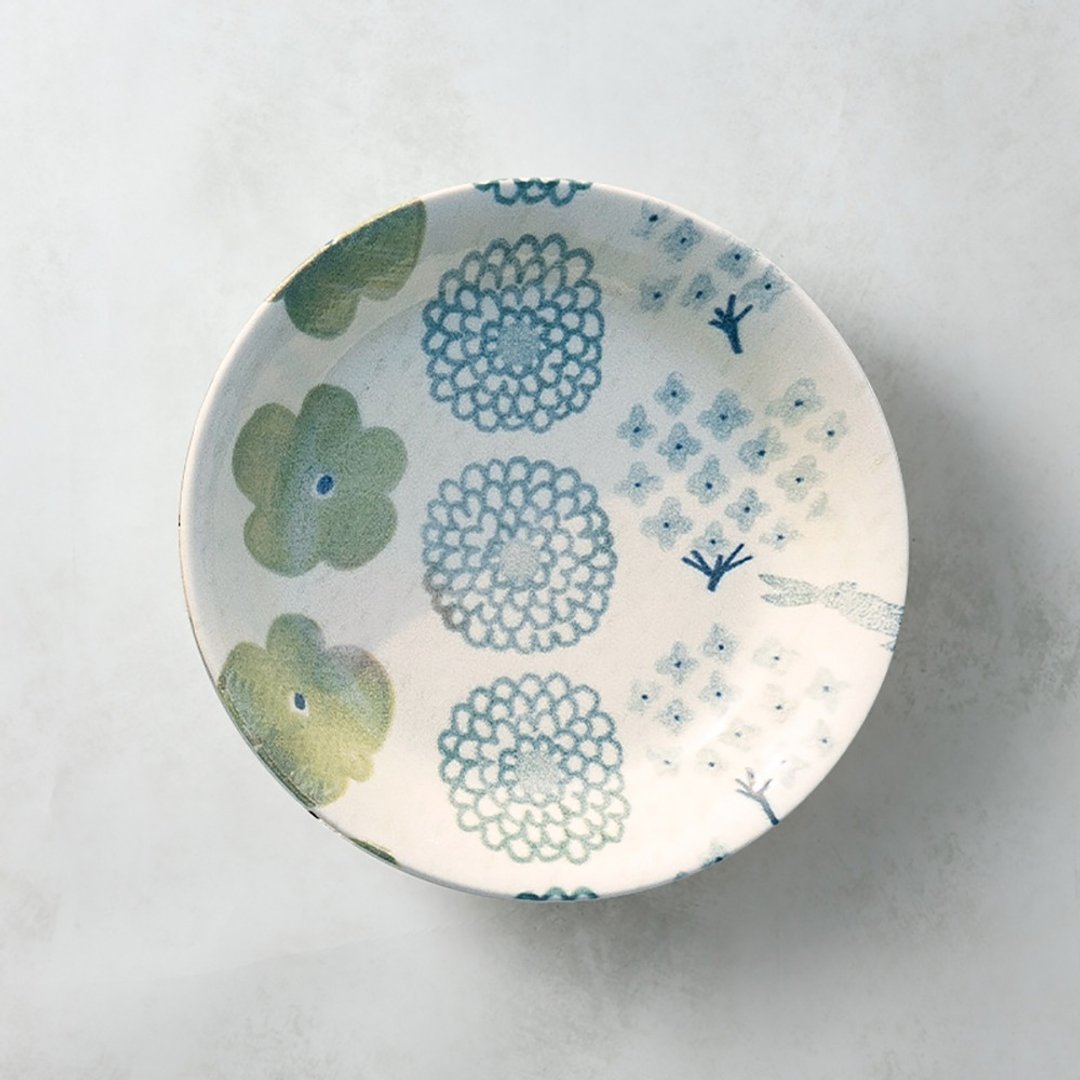 日本美浓烧 - 轻量咖喱盘 - 四款任选 (21.7cm) - 盘子/餐盘/盘架 - 瓷 多色