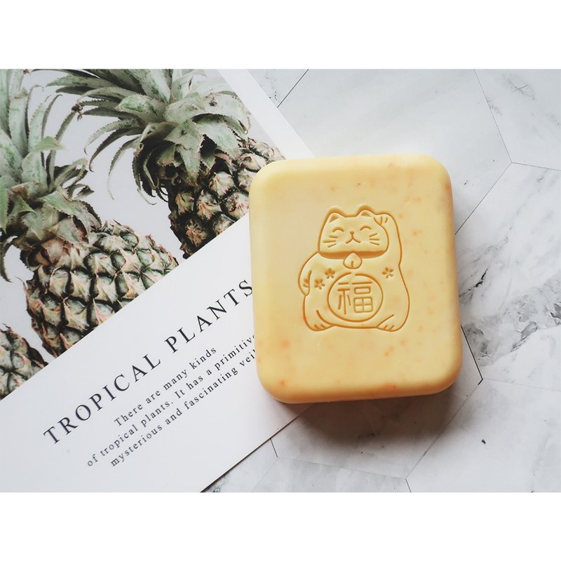 【皂章A79】招财猫 财到 福气到 ソープスタンプ Soap Stamp - 蜡烛/香氛/手工皂 - 压克力 