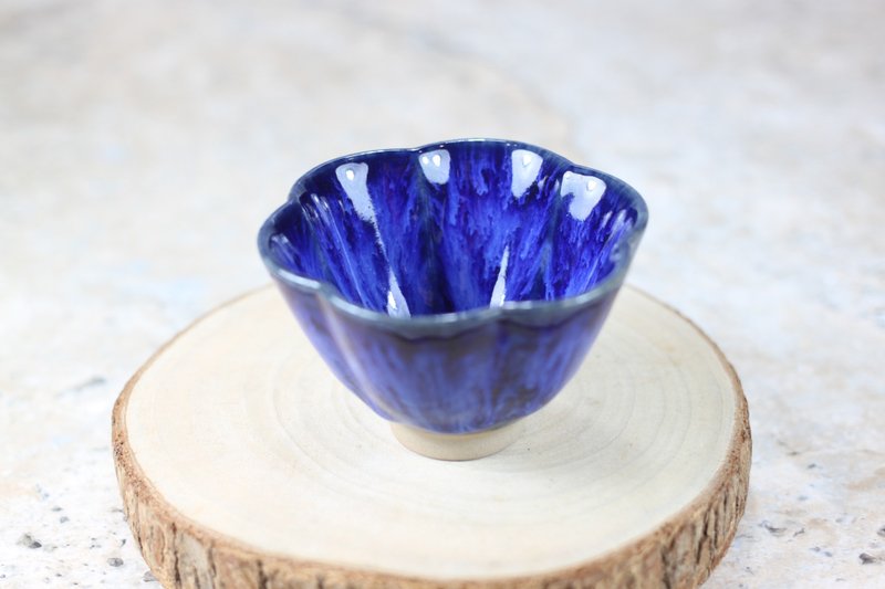 【送礼好物】湛海 天目釉 花瓣茶杯 茶碗 莺歌名家叶敏祥作品 - 茶具/茶杯 - 瓷 