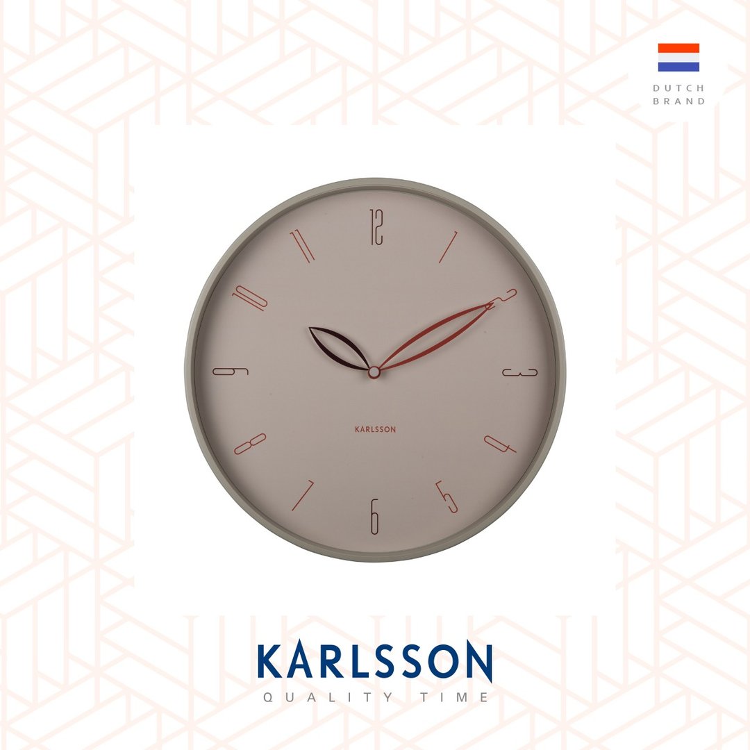 荷兰Karlsson, Wall clock 40cm Petals warm grey花瓣挂钟暖灰色 - 时钟/闹钟 - 其他金属 灰色