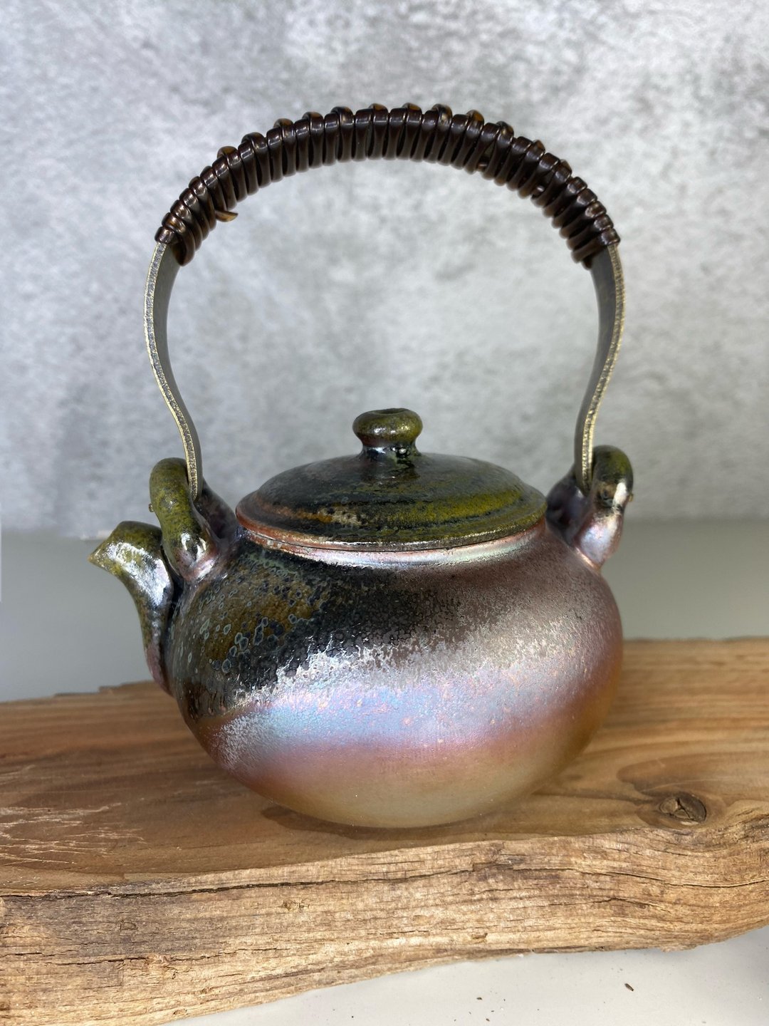 重落灰提梁柴烧壶 - 茶具/茶杯 - 陶 